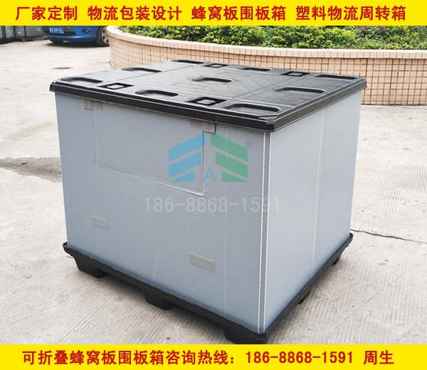 廠家直銷(xiāo)大型可折疊蜂窩板圍板箱